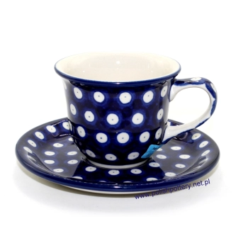Filiżanka Tulipan podwójne espresso 0,18L  + spodek dek. 70AX Tradycyjna Kropka